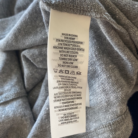 PRANA COZY UP SKYLAND DRESS SMALL HEATHER GREY SMALL NEW - Picture 10 of 10